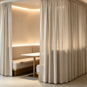 Curtain Style Booth Side Screen